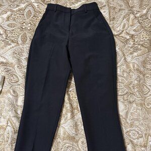 Women's Express Black Editor Super High Waisted Straight Ankle Pant